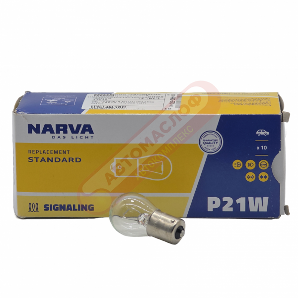 Автолампа NARVA 12V P21W BA15S 17635