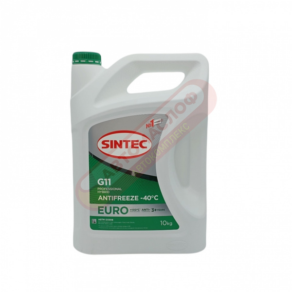Sintec Антифриз Euro зелёный G11 10кг 