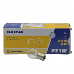 Автолампа NARVA 12V P21W BA15S 17635